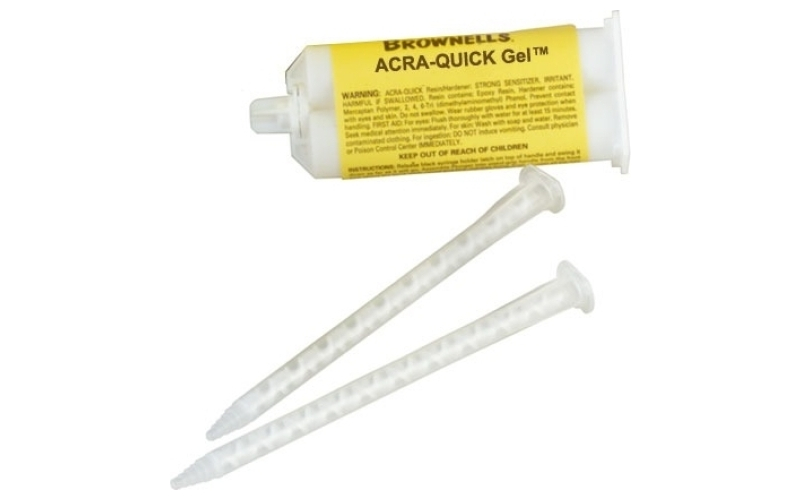 Brownells Acra-quick gel w/2 mixing tips 50ml